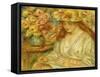 The Reader-Pierre-Auguste Renoir-Framed Stretched Canvas