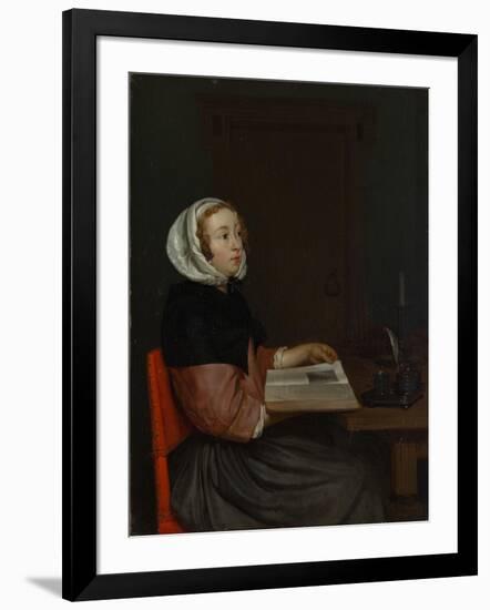 The Reader-Eglon Hendrick van der Neer-Framed Giclee Print