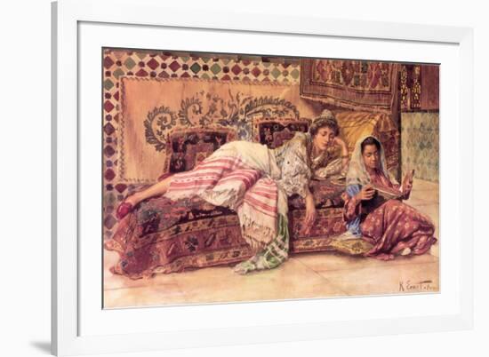 The Reader-Rudolph Ernst-Framed Art Print