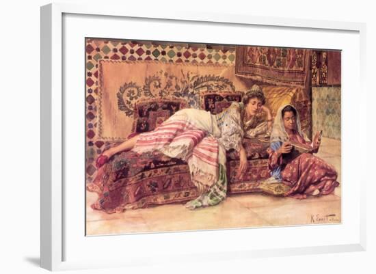 The Reader-Rudolph Ernst-Framed Art Print