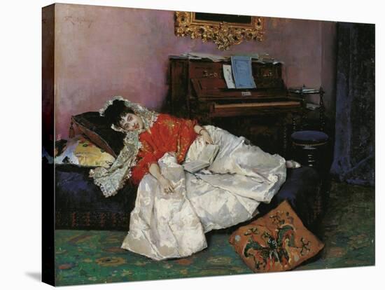 The Reading (Aline Masso)-Raimundo De Madrazo Y Garreta-Stretched Canvas