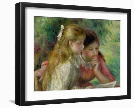 The Reading, c.1890-95-Pierre-Auguste Renoir-Framed Giclee Print