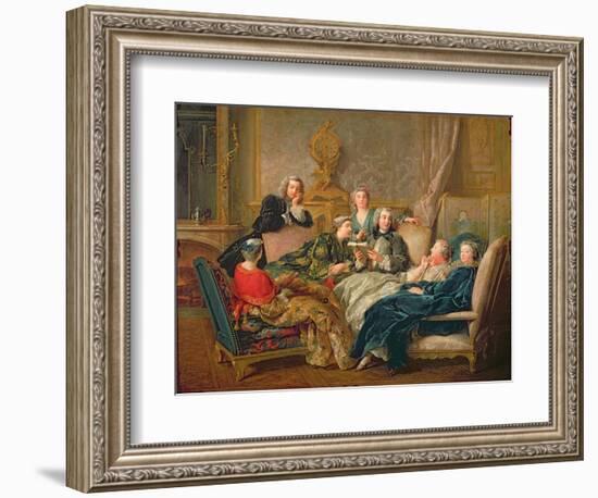 The Reading from Moliere, C.1728-Jean Francois de Troy-Framed Giclee Print