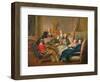 The Reading from Moliere, C.1728-Jean Francois de Troy-Framed Premium Giclee Print
