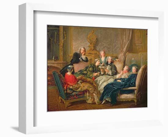 The Reading from Moliere, C.1728-Jean Francois de Troy-Framed Premium Giclee Print