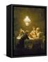 The Reading Lesson-Knut Ekvall-Framed Stretched Canvas