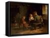 The Reading Lesson-Evert Pieters-Framed Stretched Canvas