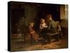 The Reading Lesson-Evert Pieters-Stretched Canvas