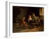 The Reading Lesson-Evert Pieters-Framed Giclee Print