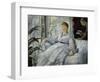 The Reading, Mme, Manet and Her Son, Léon Koella-Leenhoff, 1869-Edouard Manet-Framed Giclee Print