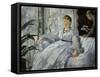 The Reading, Mme, Manet and Her Son, Léon Koella-Leenhoff, 1869-Edouard Manet-Framed Stretched Canvas