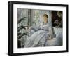 The Reading, Mme, Manet and Her Son, Léon Koella-Leenhoff, 1869-Edouard Manet-Framed Giclee Print