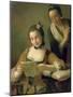 The Reading (Oil on Canvas)-Pietro Antonio Rotari-Mounted Giclee Print