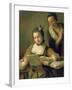 The Reading (Oil on Canvas)-Pietro Antonio Rotari-Framed Giclee Print