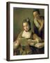 The Reading (Oil on Canvas)-Pietro Antonio Rotari-Framed Giclee Print