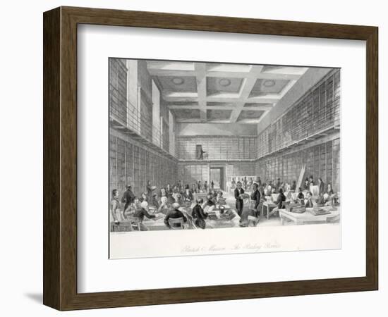 The Reading Room and Library at the British Museum-Thomas Hosmer Shepherd-Framed Giclee Print