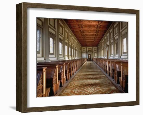 The Reading Room of the Laurentian Library, 1534-Michelangelo Buonarroti-Framed Giclee Print