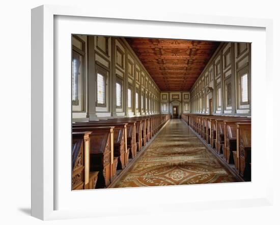 The Reading Room of the Laurentian Library, 1534-Michelangelo Buonarroti-Framed Giclee Print