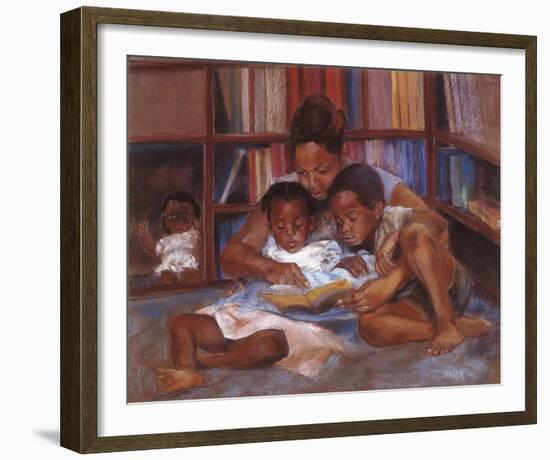 The Reading-Sharon Wilson-Framed Giclee Print