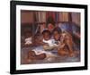 The Reading-Sharon Wilson-Framed Giclee Print