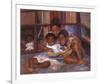 The Reading-Sharon Wilson-Framed Giclee Print