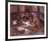 The Reading-Sharon Wilson-Framed Giclee Print