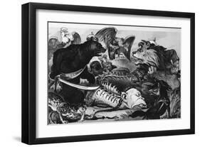 The Real Trouble Will Come Wit the "Wake", New York-null-Framed Premium Giclee Print