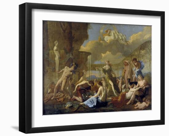 The Realm of Flora, 1630-31-Nicolas Poussin-Framed Giclee Print