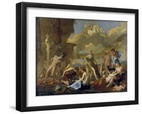 The Realm of Flora, 1630-31-Nicolas Poussin-Framed Giclee Print