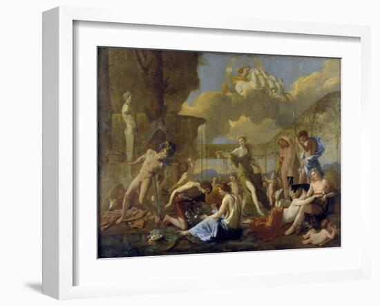 The Realm of Flora, 1630-31-Nicolas Poussin-Framed Giclee Print