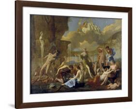 The Realm of Flora, 1630-31-Nicolas Poussin-Framed Giclee Print