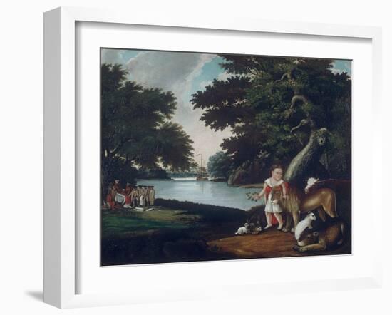 The Realm of Peace-Edward Hicks-Framed Giclee Print