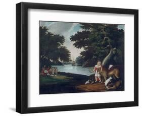 The Realm of Peace-Edward Hicks-Framed Giclee Print