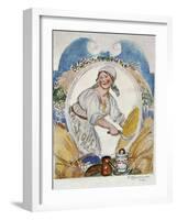 The Reaper, 1918-Boris Mikhajlovich Kustodiev-Framed Giclee Print