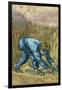 The Reaper (after Millet). Date: September 1889, Saint-Rémy-de-Provence. Dimensions: 44 cm x 33 ...-VINCENT VAN GOGH-Framed Poster
