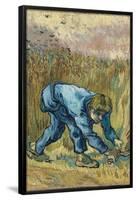 The Reaper (after Millet). Date: September 1889, Saint-Rémy-de-Provence. Dimensions: 44 cm x 33 ...-VINCENT VAN GOGH-Framed Poster