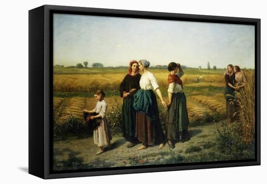 The Reapers-Jules Breton-Framed Stretched Canvas