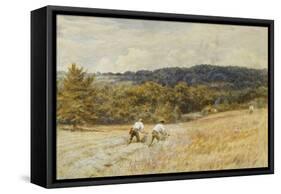 The Reapers-Helen Allingham-Framed Stretched Canvas