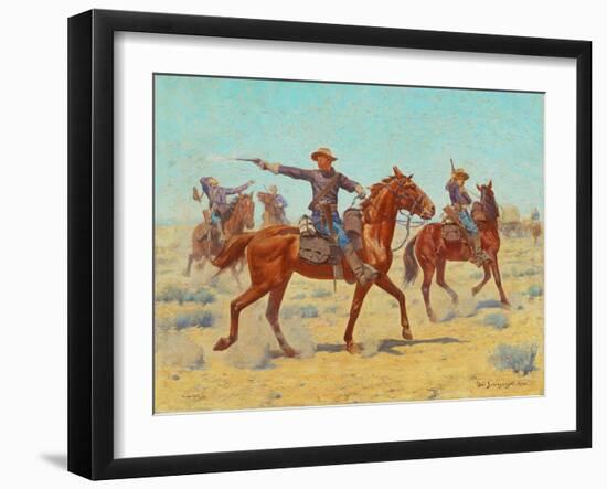 The Rear Guard, 1907-Charles Schreyvogel-Framed Giclee Print