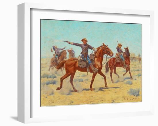 The Rear Guard, 1907-Charles Schreyvogel-Framed Giclee Print