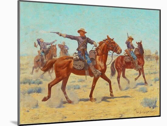 The Rear Guard, 1907-Charles Schreyvogel-Mounted Giclee Print