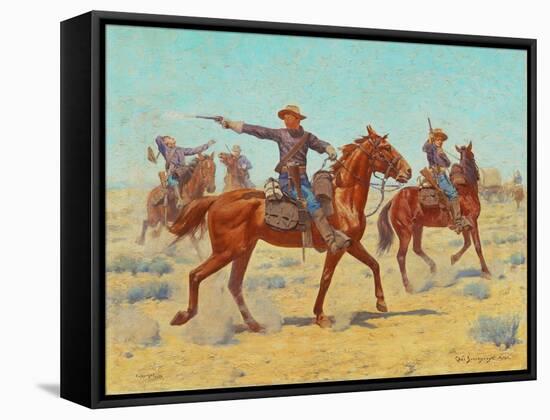 The Rear Guard, 1907-Charles Schreyvogel-Framed Stretched Canvas