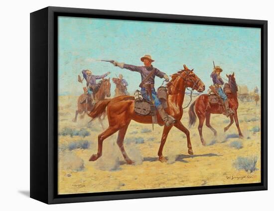 The Rear Guard, 1907-Charles Schreyvogel-Framed Stretched Canvas