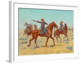 The Rear Guard, 1907-Charles Schreyvogel-Framed Giclee Print