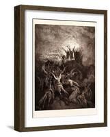 The Rebel Angels Summoned to the Conclave-Gustave Dore-Framed Giclee Print