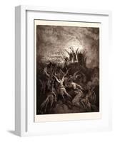 The Rebel Angels Summoned to the Conclave-Gustave Dore-Framed Giclee Print