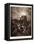The Rebel Angels Summoned to the Conclave-Gustave Dore-Framed Stretched Canvas