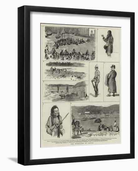 The Rebellion in Canada-null-Framed Giclee Print