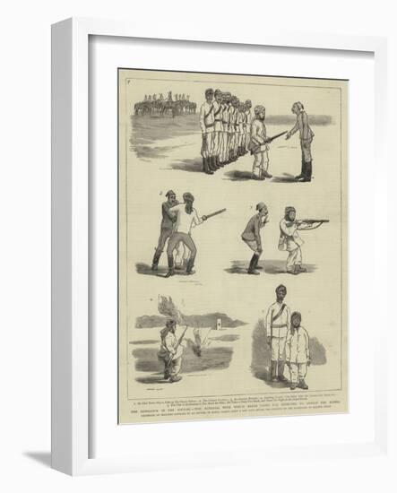 The Rebellion in the Soudan, the Material with Which Baker Pasha Was Expected to Defeat the Rebels-null-Framed Giclee Print