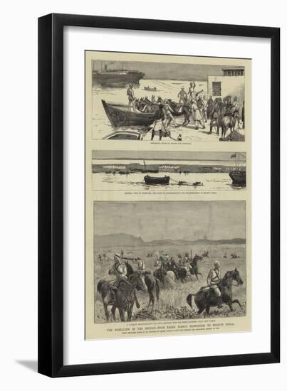 The Rebellion in the Soudan, with Baker Pasha's Expedition to Relieve Tokar-null-Framed Giclee Print